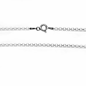 Sterling Silver Necklace Chain - Rolo Chain w/ Bolt Ring Clasp - 450mm / 500mm - Unisex 925 Silver Chain - Bulk Finished Silver Chain