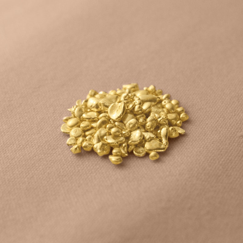 24k Gold Casting Grain 99.99% Pure Gold Clean Fine Gold Shot Genuine 9999 Raw Solid Gold Granule Jewellery, Bullion, Coin Making image 2