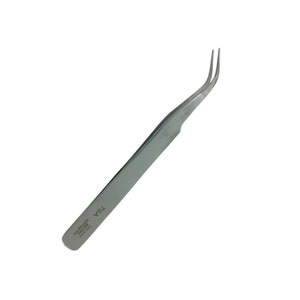 Curved Fine Tip Tweezers | Anti Acid, Stainless Antimagnetic Tweezers | Premium Quality | Fine Point | Size #7 | Jewellery Making Tools