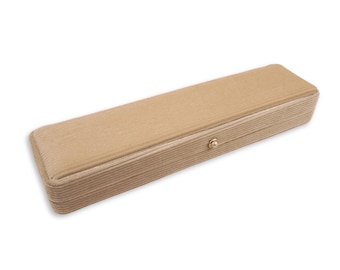 Bracelet Box - Cream | Fine Jewellery Boxes | Luxury Velvet Corduroy Jewellery Packaging | Bracelet, Anklet, Necklace, Watch Box