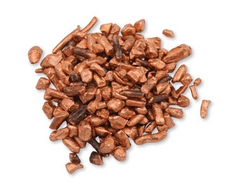 Copper Casting Grain, Pure Copper Chips, Clean Copper Granules, Genuine Raw Solid Copper Shot, Metal for Jewellery, Bullion, Coin Making