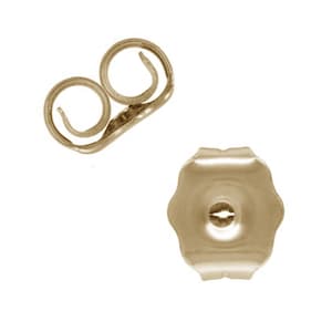 14k Solid Gold Screw Backs Replacement Back Findings Safety Screw Backs,  Fits 20 Gauge Studs 