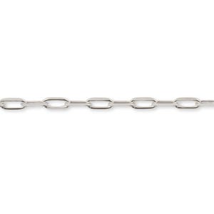 Sterling Silver Diamond Cut Paperclip Chain Roll, Chain for Permanent Jewellery Making - Bracelets, Anklets, Necklace, Bulk 925 Silver Chain