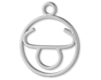 Solid 925 Sterling Silver Taurus Zodiac Round Charm - Astrology Charms - Silver Necklace & Bracelet Charms - 925 Silver Earring Charm
