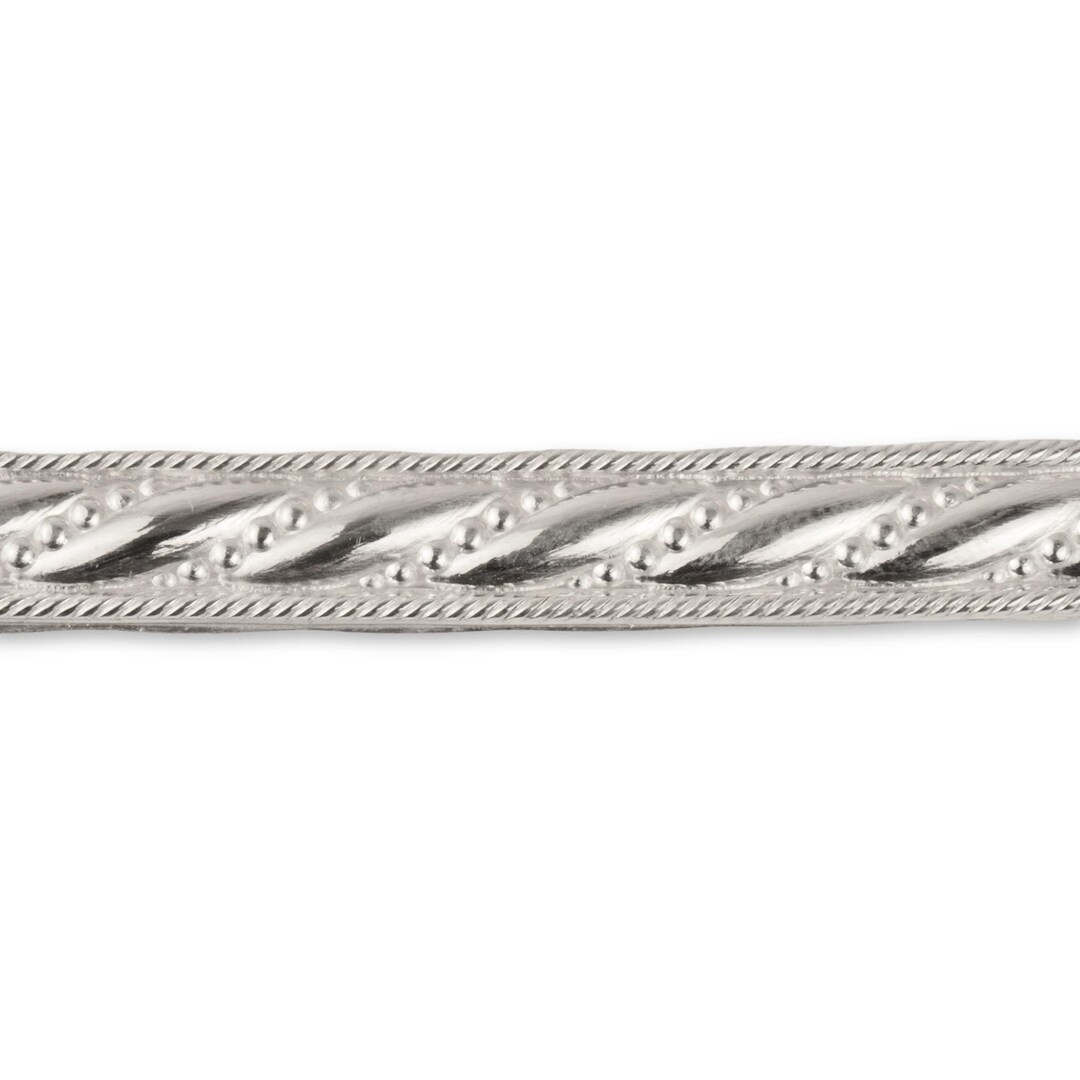 925 Silver Pattern Strip, Sterling Silver Embossed Strip, Decorative ...