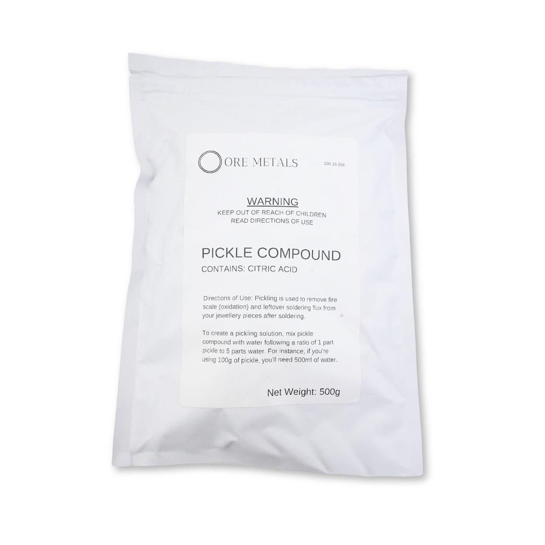 Jewellery Soldering Pickle Non- Toxic Citric Acid Pickling Compound for  Soldering Jewelry Cleaning Oxidation Gold Silver Copper