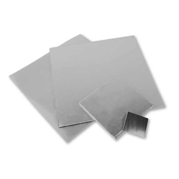 950 Platinum Sheet Metal | Real Solid Platinum Blank Sheet - 1.0mm 1.2mm 1.5mm 2.0mm - Platinum Plates | Jewellery Making Supplies |