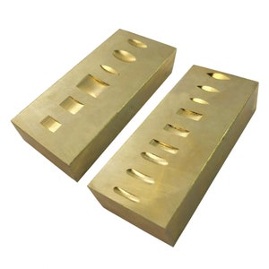 2 Sided Ring Stamping Anvil - Brass Hallmarking Anvil For Rings, Bracelets, Bangles, Chain Links | Jewellery Making Tools & Supplies