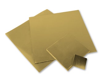 Solid Brass Sheet Metal - Brass Blank Sheets - Raw Brass Square Strip For Stamping - Brass Findings   - Jewellery Brass - Large Brass Sheets