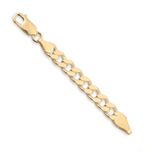 Puede incluir: Un brazalete de cadena de oro con un diseño de eslabones curb.