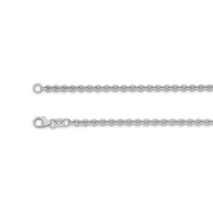 May include: A silver chain necklace with a lobster clasp.