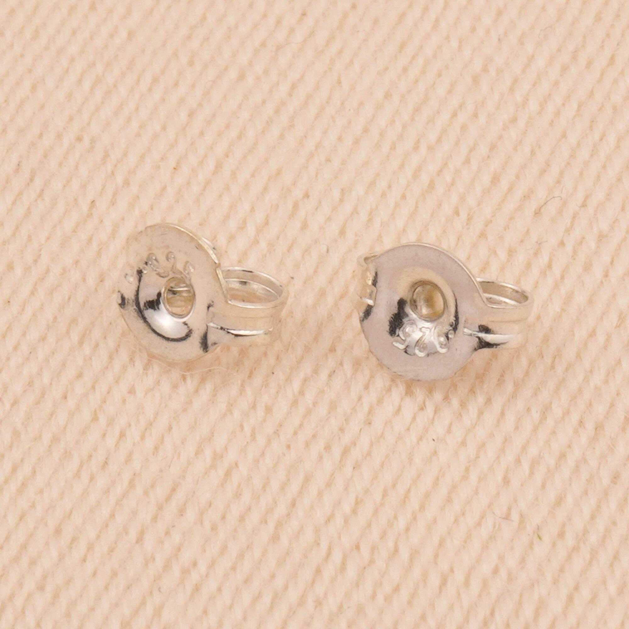 925 Sterling Silver Backings, Bulk Earring Backings, Butterfly 