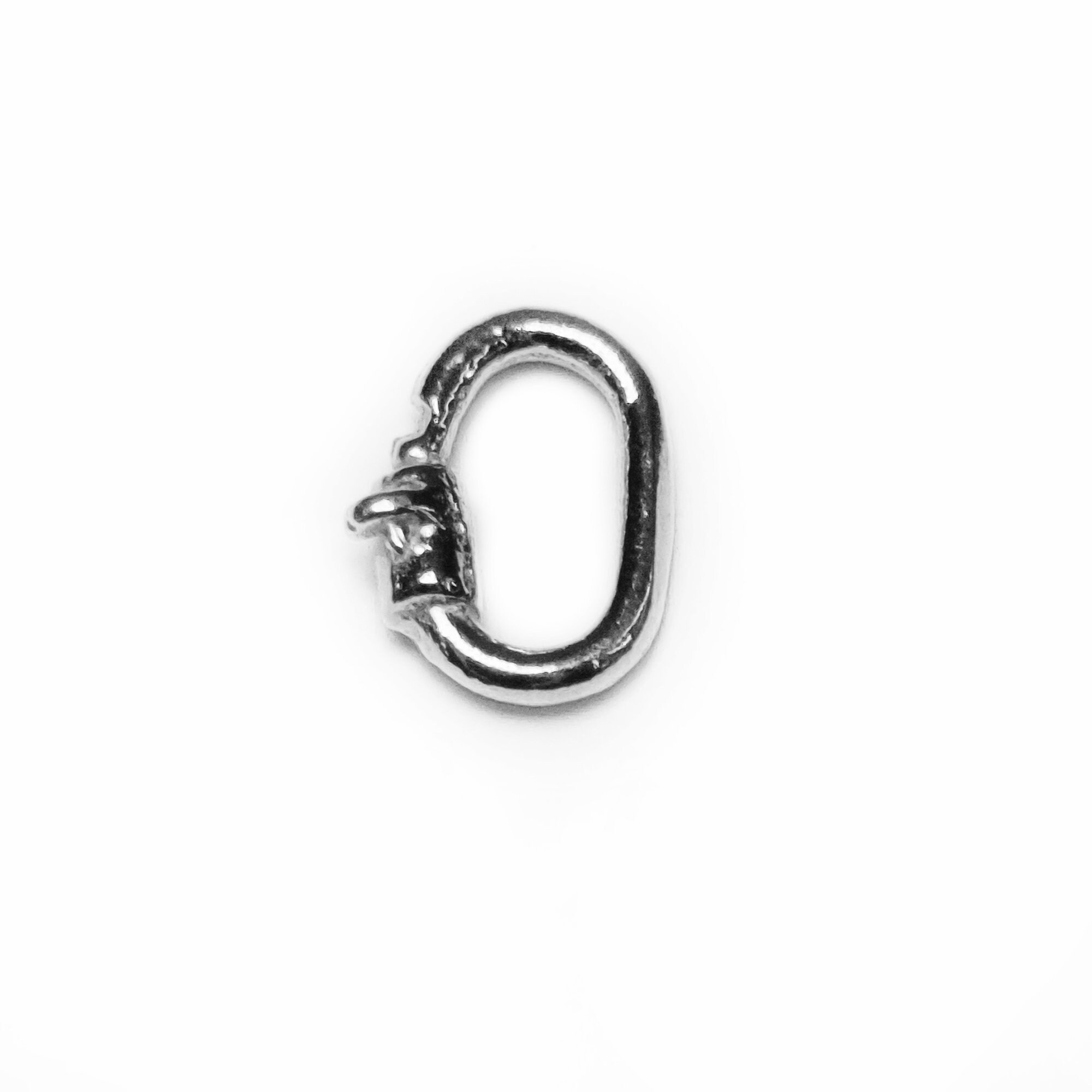 9k Solid White Gold Locking Jump Rings Link Lock Jump Ring Etsy