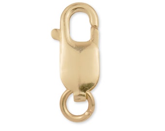 9K Solid Yellow Gold Parrot Clasp - Trigger Claw Locking Clasp For Bracelet / Necklace Chain - Genuine 9K Solid Gold - Solid Gold Findings