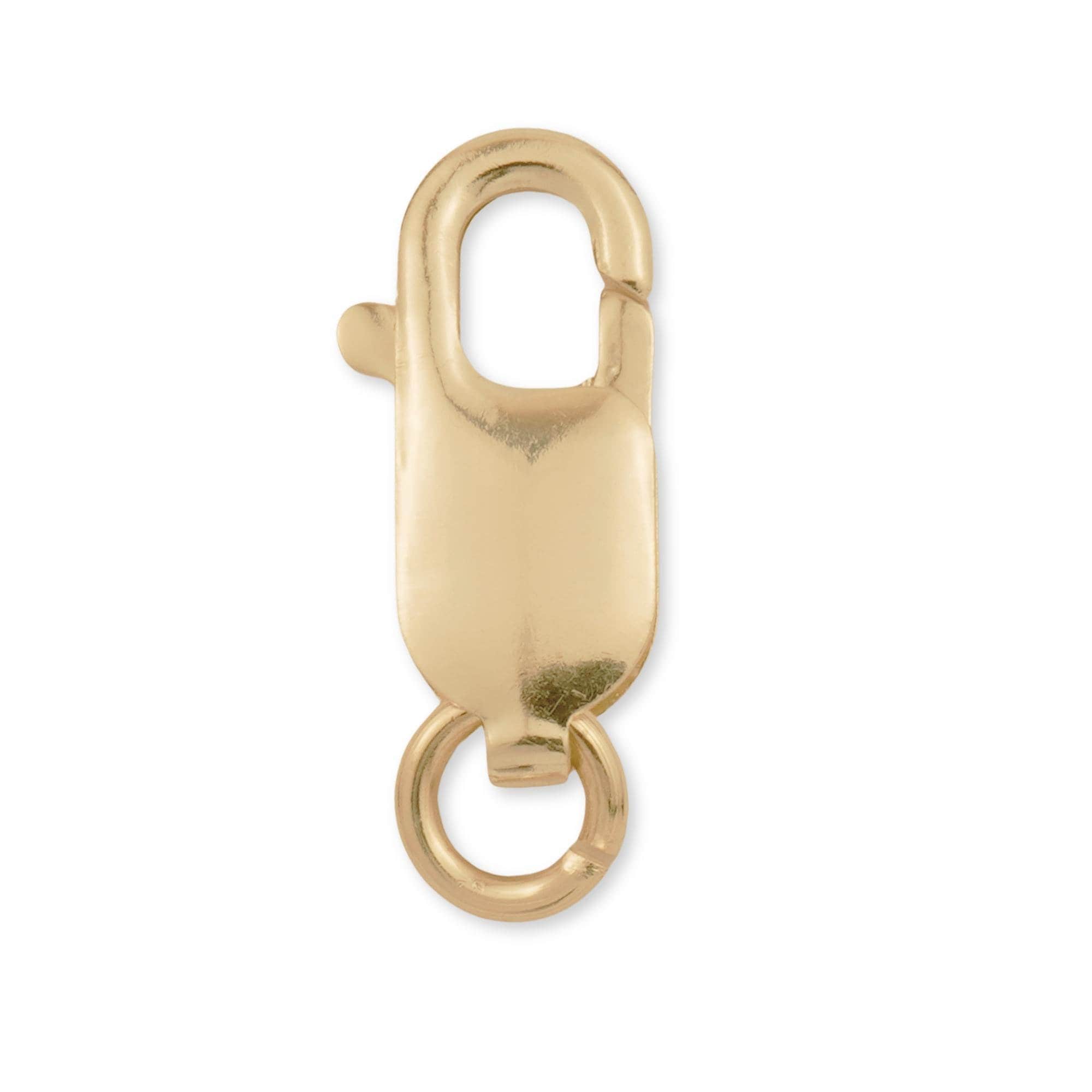 9K Solid Yellow Gold Parrot Clasp - Trigger Claw Locking Clasp for