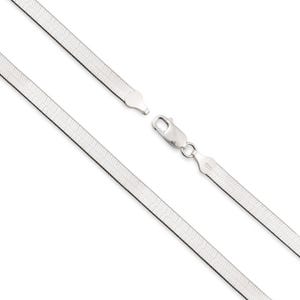 May include: A silver snake chain necklace with a lobster clasp.