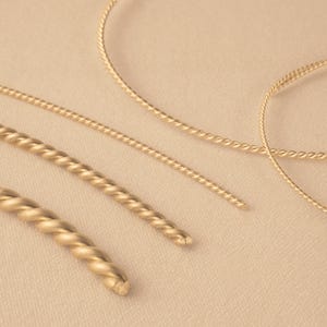 14k Solid Gold Twisted Wire | Gold Spiral Wire | Ring & Bracelet Making ...