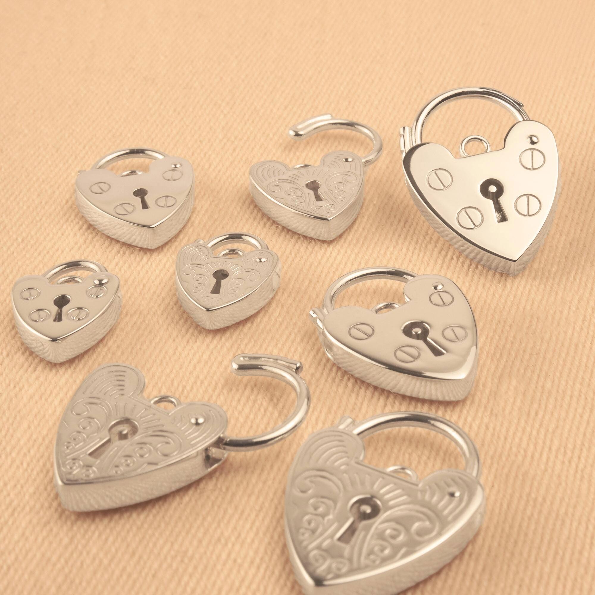 2 Of 925 Sterling Silver Filigree Heart Charms 16mm. Polish