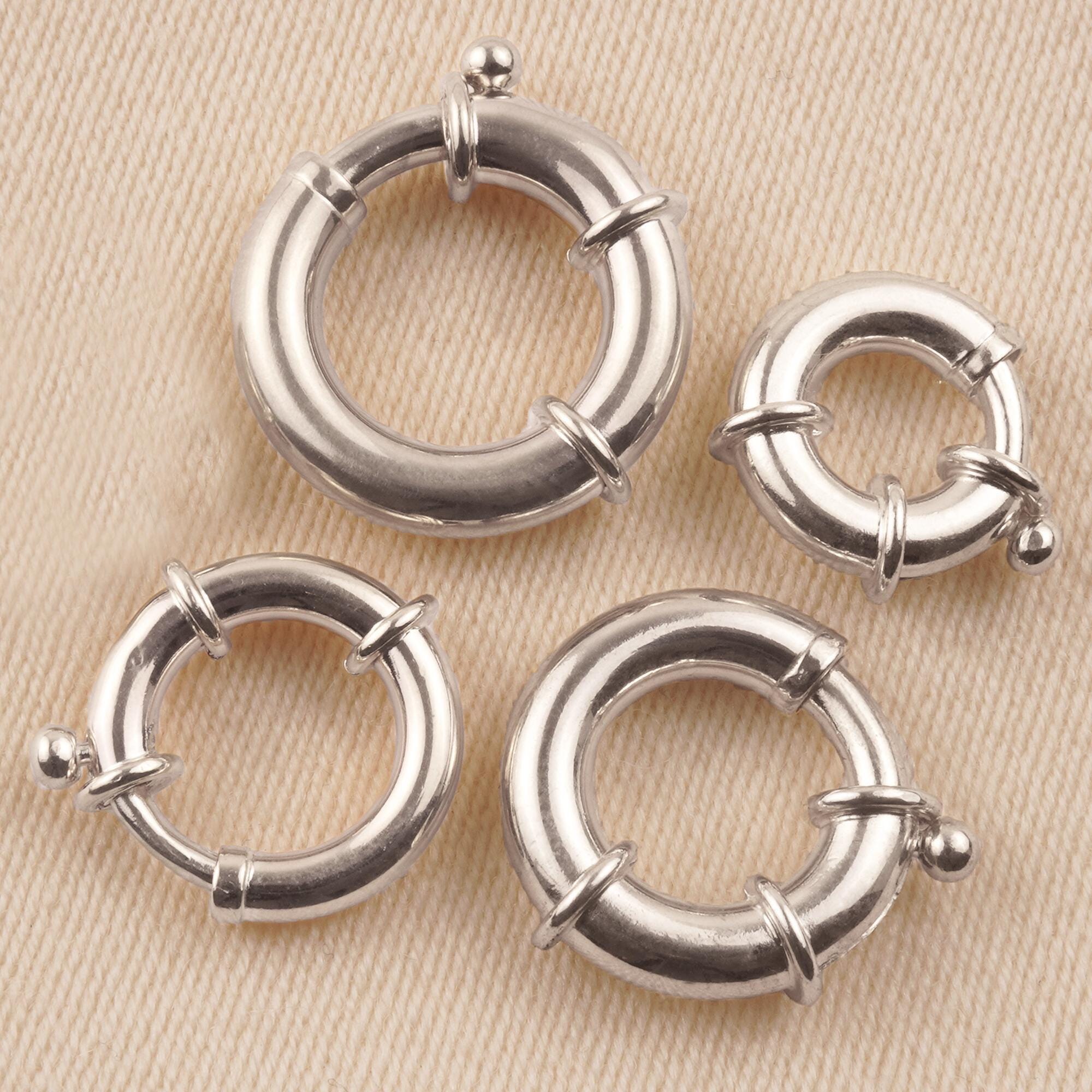 thumbnail interactive-video image 1 of 6x Genuine 925 Sterling Silver Spring Ring Clasps (5mm) - For Necklace Chain Repair & Crafting 1 of 10