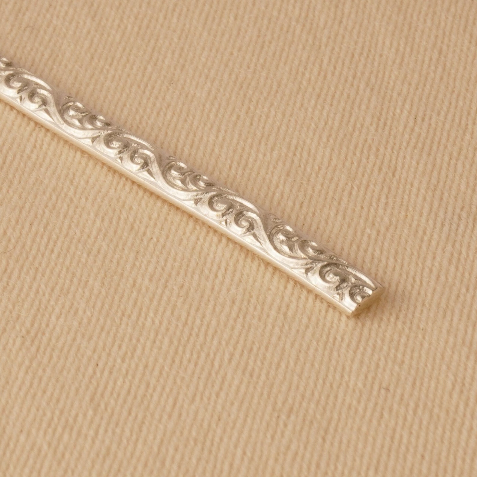 925 Silver Pattern Strip, Sterling Silver Embossed Strip, Decorative ...