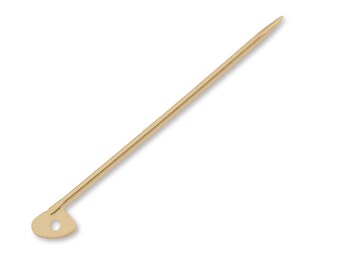 9k Solid Gold Brooch Pin - Gold Needle Pin For Brooch Making - 375 Yellow Gold Brooch Pin - Brooch Making Supplies