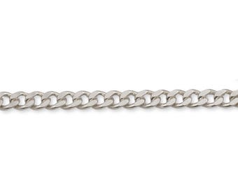 950 Platinum Cuban Link Chain Roll - Solid Platinum Loose Chain Spool - Bulk 950 Platinum Chain for Permanent Jewellery Making