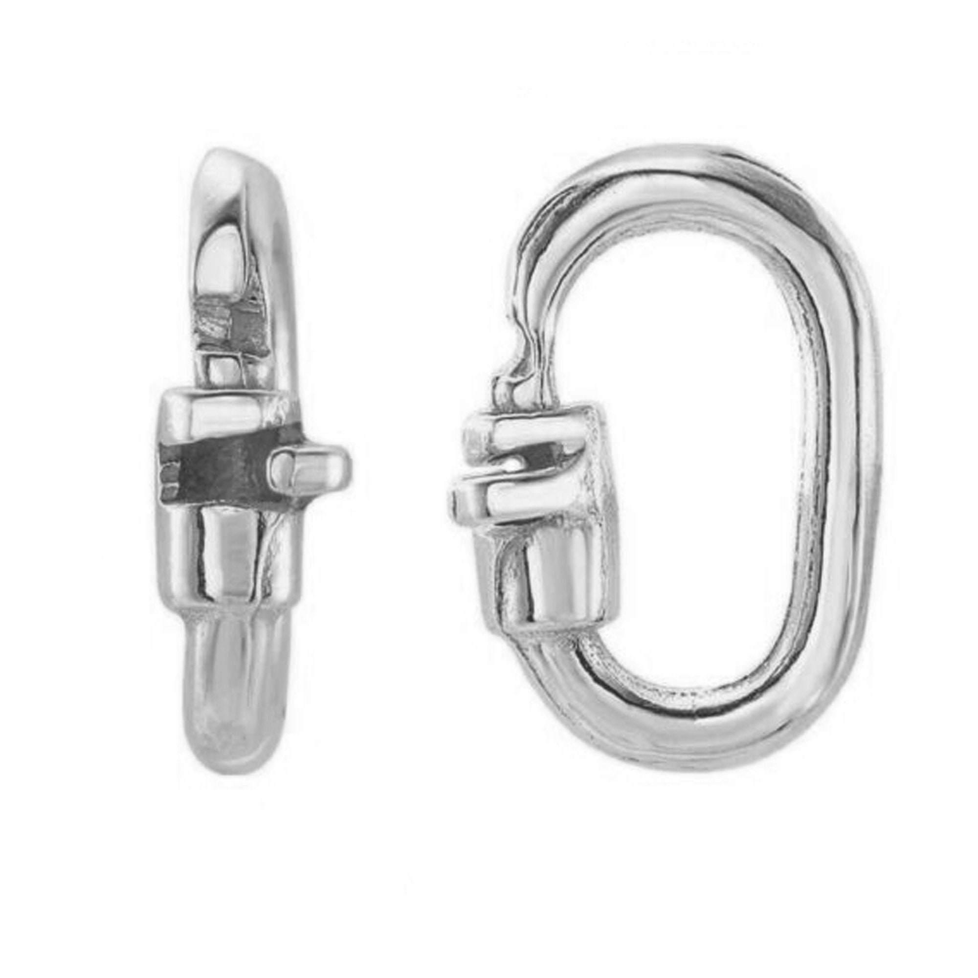 072 Inch Oval Jump Rings - Nickel Plated Steel