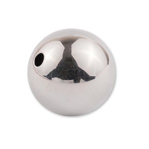 Sterling Silver Round Beads - Smooth Round Seamless Silver Beads - Ball Beads - 925 Silver Spacer Beads Bead for Necklace, Bracelet - Bulk