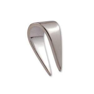 9k Solid White Gold Bail, 375 White Gold Bail | Classic Style Pendant Bail For Soldering To Necklace or Pendant | Jewellery Making Supplies