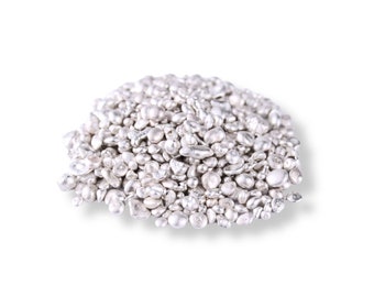 Fine Silver Casting Grain | 99.99% Pure Silver | Clean Fine Silver Shot | Genuine Raw Solid Silver Granule - Jewellery, Bullion, Coin Making