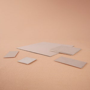 940 Argentium Silver Sheet Metal, Silver Blanks, Silver Flat Sheet For Jewellery Making, Ultra Hypoallergenic, Stamping & Engraving Sheet zdjęcie 2