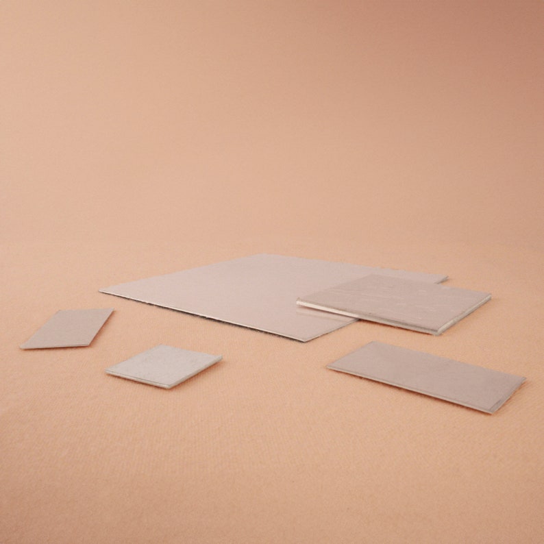 940 Argentium Silver Sheet Metal, Silver Blanks, Silver Flat Sheet For Jewellery Making, Ultra Hypoallergenic, Stamping & Engraving Sheet zdjęcie 2