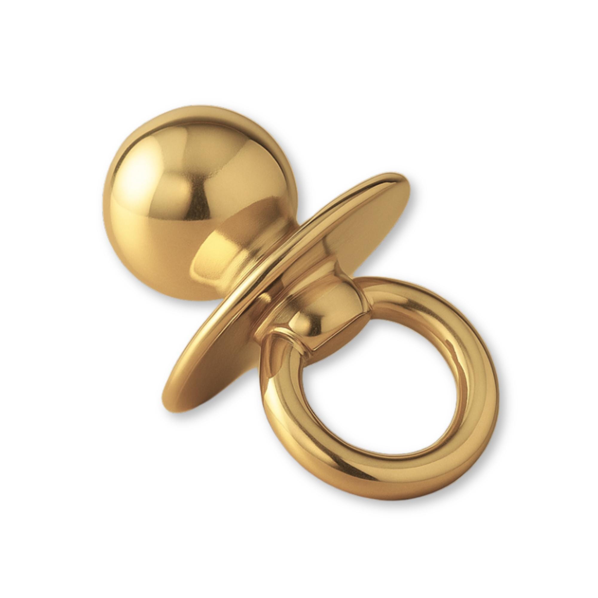 14ct Gold Plated Modern Pacifier Charm Baby Childhood Charms