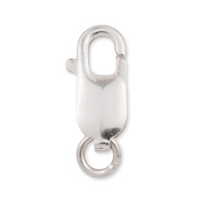Sterling Silver Parrot Clasp - 925 Silver Parrot Claw Trigger Clasp - Sterling Silver Clasp with Jump Ring - Parrot Clasp for Necklace Chain