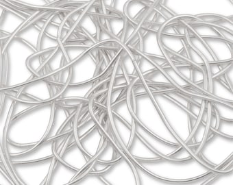 Silver Plated French Wire - Stringing Bullion / Gimp Wire - Thin Stretchy Metal Wire for Stringing, Beading, Embroidery - Purl Coiled Wire