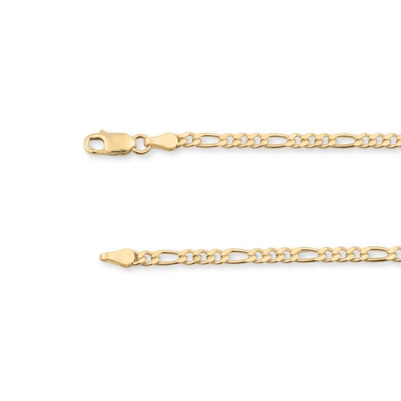 9ct solid gold figaro chain discount