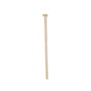 14k Solid Gold Flat Head Pins - Premium Polished Gold Pin Heads - 585 Yellow Gold Flat Pin Bulk | 0.5mm / 24GA | Jewellery Making Supplies