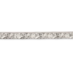 925 Silver Pattern Strip, Sterling Silver Embossed Strip, Decorative Flat Wire For Ring Making, Silversmith Jewellery Making Supplies "A"