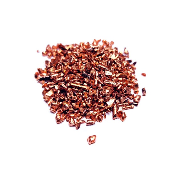 Copper Casting Grain, Pure Copper Chips, Clean Copper Granules, Genuine Raw Solid Copper Shot, Metal for Jewellery, Bullion, Coin Making