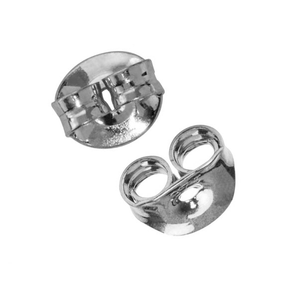 2PCS Stainless Steel Earring Backs Earring Backings Ear Safety