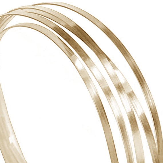 24K Gold Cloisonn Strip Real Solid Gold Wire W 0.8mm X 0.2mm