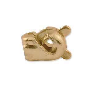 14k Solid Gold Brooch Catch - Brooch Roller Catch For Brooch Pin - 585 Yellow Gold Brooch Clasp - Brooch Pin Closure - Brooch Findings