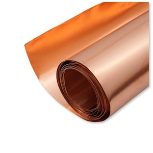 Solid Copper Shim, Thin Blank Copper Sheet Metal, Raw Copper Roll For Stamping, Copper Foil, Jewellery Findings, 0.1mm Large Copper Sheet