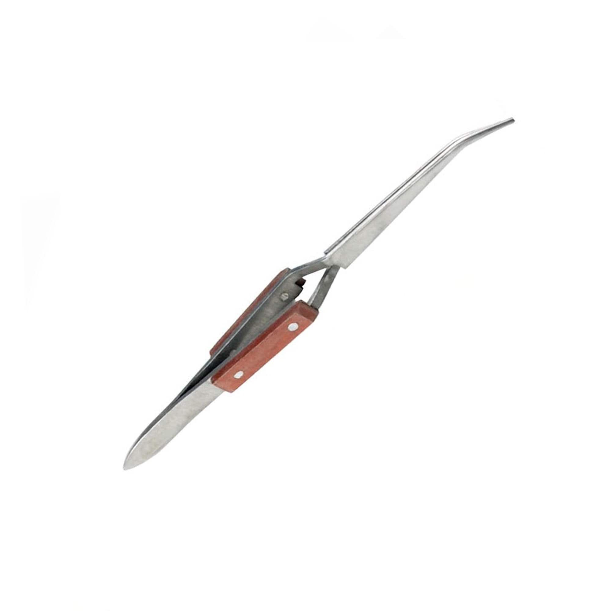 8 Inch Coated Tip Tweezers With Large Jaw Great for Larger Stones Etc. SALE  