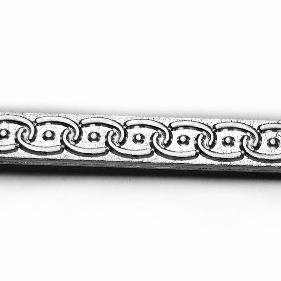 Striscia con motivo in argento 925, striscia in argento sterling in  rilievo, filo piatto decorativo per la realizzazione di anelli, forniture  per la creazione di gioielli da argentiere K -  Italia