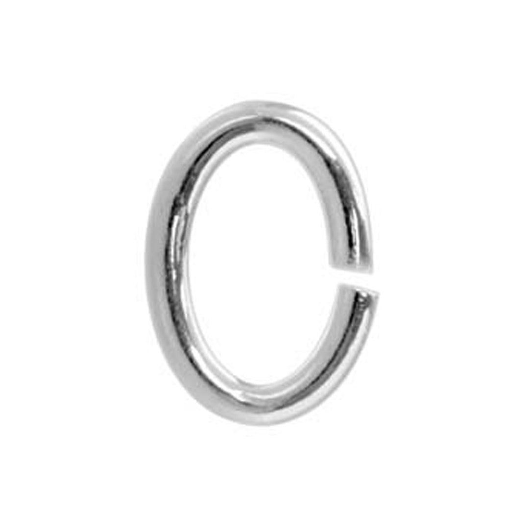 Open Oval Jump Rings Sterling Silver, Thin Jump Rings for Necklace
