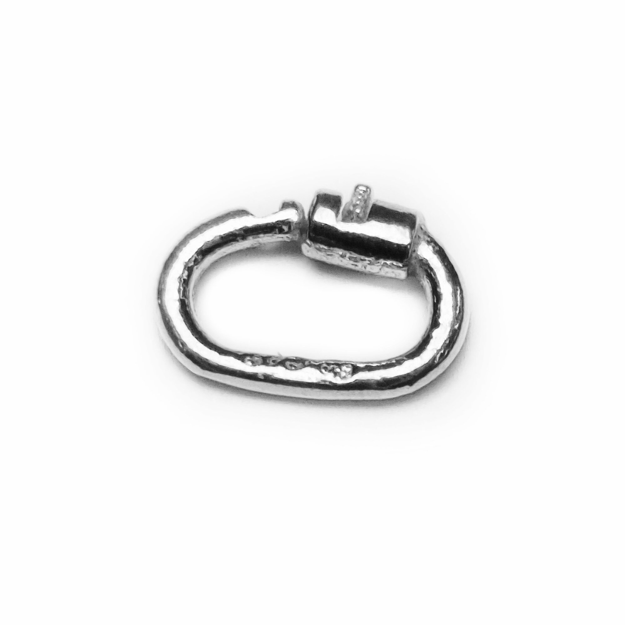 9k Solid White Gold Locking Jump Rings Link Lock Jump Ring Etsy