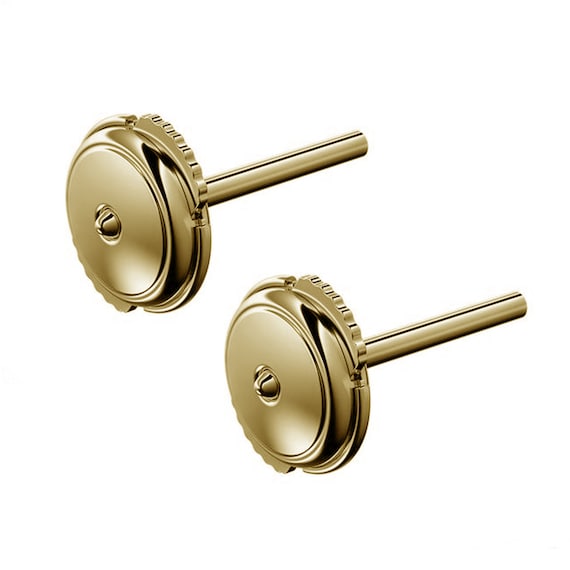 9K Solid Gold Butterfly Backs for Stud Earrings, Gold Studs Earring  Stopper, 14K Solid Gold Locking Earring Backs, Earring Backs That Lock -   Israel