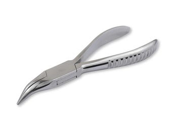 Premium Grade Curved Nose Pliers | Polished Tool Steel | Professional Jewellery Making Tools | Beading Pliers, Wire Bending Jewellery Pliers