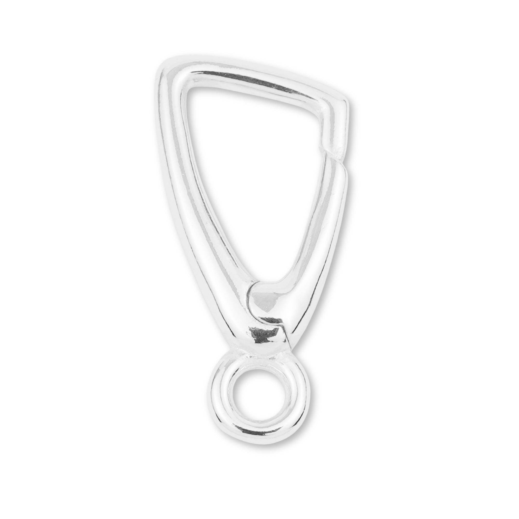 925 Sterling Silver Wing Clasp, 925 Silver Spring-gate Clasp